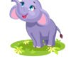 Bebe elefante Bebe elefante y mariposa