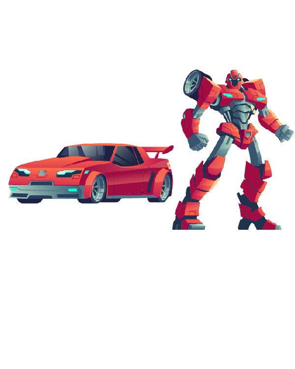Coche robot Coche y robot para pared lisa