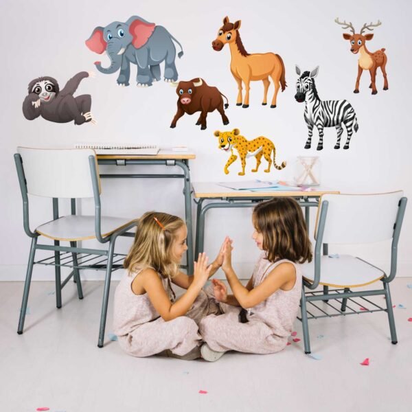 animales-salvajes-conjunto,-sobre-pared Animales salvajes conjunto