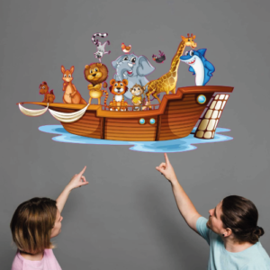 Animales en barco